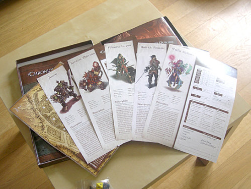 Chroniques oubliées - Le contenu du jeu de rôle