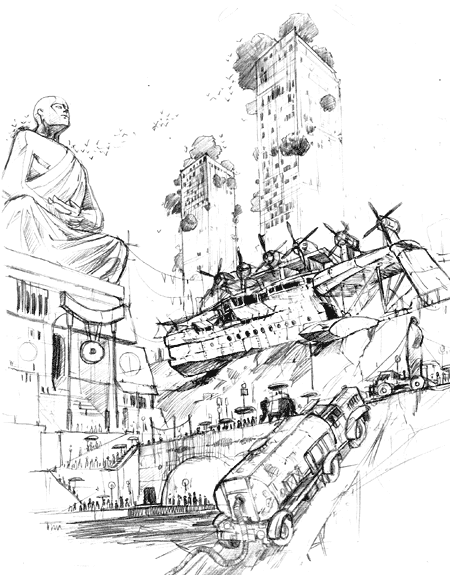 Le jeu de rôle Cendres - Illustration de Yarath